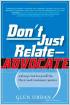 Don't Just Relate - Advocate
