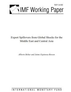 Export Spillovers from Global Shocks for the Middle East and Central Asia