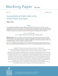 Sustainability of Public Debt in the United States and Japan
