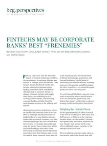 Fintechs May Be Corporate Banks’ Best “Frenemies”
