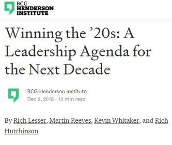 A Leadership Agenda for the Next Decade