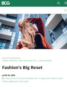 Fashion’s Big Reset