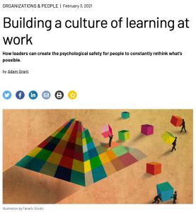 Building a Culture of Learning at Work