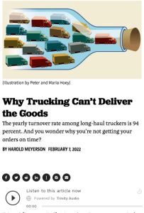 Why Trucking Can’t Deliver the Goods