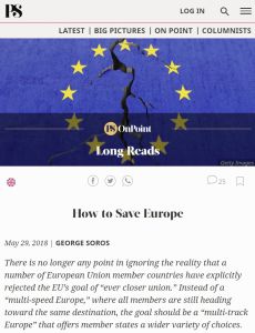 How to Save Europe