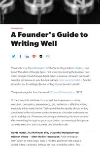 The Founder’s Guide to Writing Well