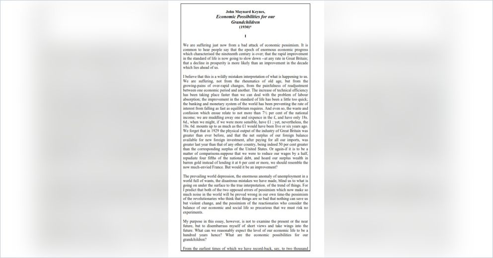 Keynes essays picture