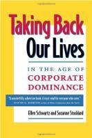 Taking Back Our Lives In The Age of Corporate Dominance