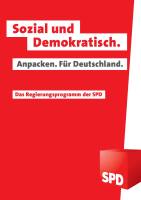 Sozial und Demokratisch. Anpacken. F&uuml;r Deutschland.