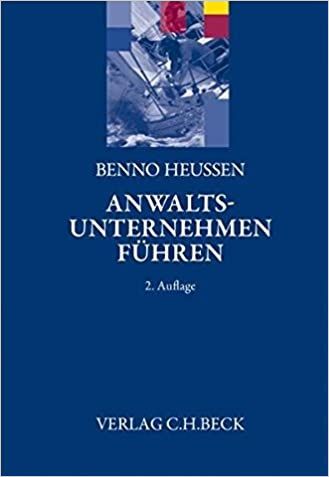 Anwaltsunternehmen führen cover