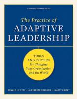 The Practice of Adaptive Leadership
