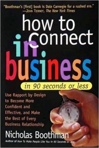 Cómo conectarse en los negocios en 90 segundos o menos