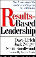 Результативность как основа лидерства
