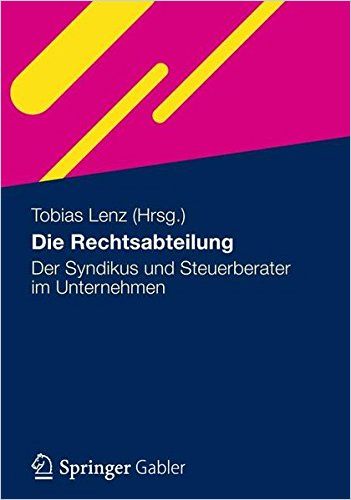 Die Rechtsabteilung cover
