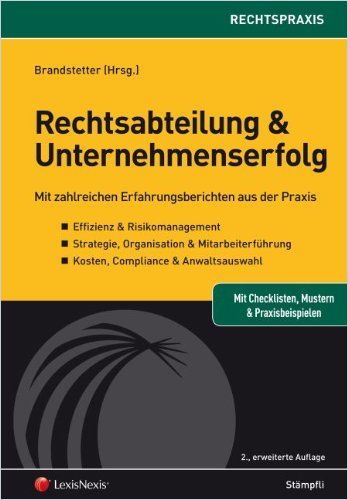 Rechtsabteilung & Unternehmenserfolg cover