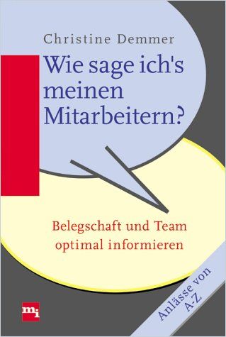 Image of: Wie sage ich's meinen Mitarbeitern?