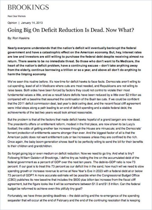 Going Big on Deficit Reduction Is Dead. Now What? cover