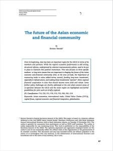 Future of the Asian Economic and Financial Community