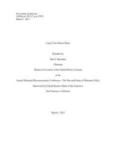 Long-Term Interest Rates