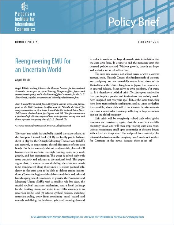 Reengineering EMU for an Uncertain World cover