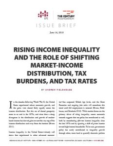 Rising Income Inequality and the Role of Shifting Market-Income Distribution, Tax Burdens and Tax Rates