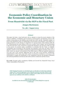 Economic Policy Coordination in the Economic and Monetary Union
