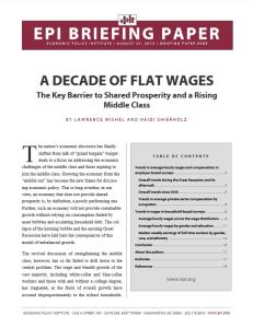 A Decade of Flat Wages