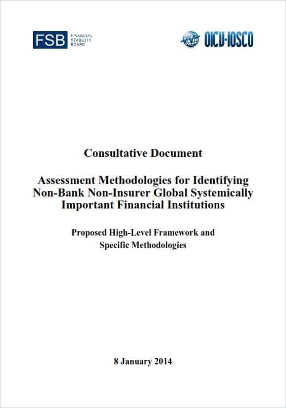 Assessment Methodologies for Identifying Non-Bank Non-Insurer Global Systemically Important Financial Institutions cover
