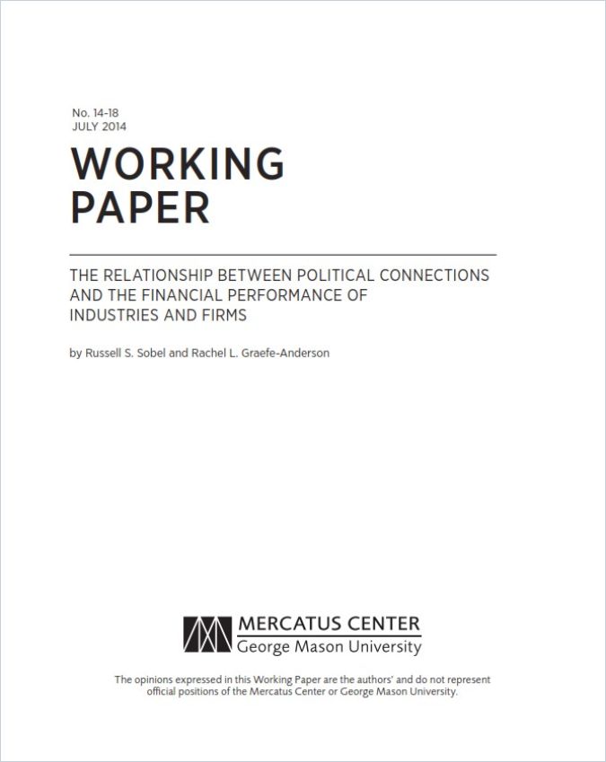 The Relationship Between Political Connections and the Financial Performance of Industries and Firms cover