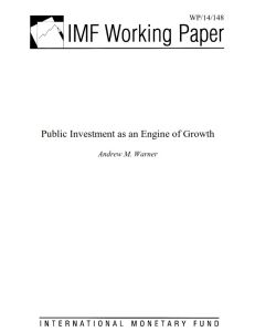 Public Investment as an Engine of&nbsp;Growth