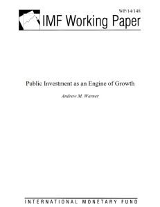 Public Investment as an Engine of Growth