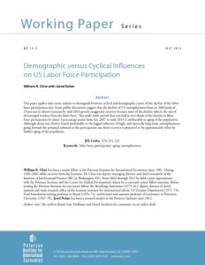 Demographic versus Cyclical Influences on US Labor Force Participation