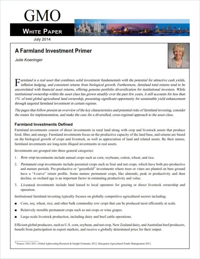A Farmland Investment Primer cover