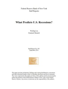 What Predicts U.S. Recessions?