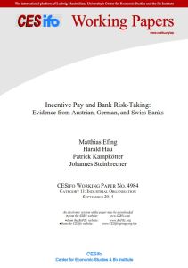 Incentive Pay and Bank Risk-Taking