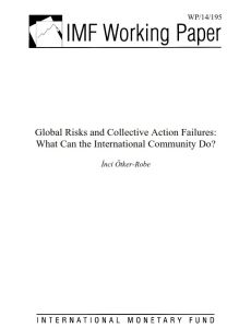 Global Risks and Collective Action Failures