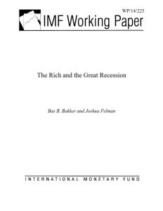 The Rich and the Great Recession