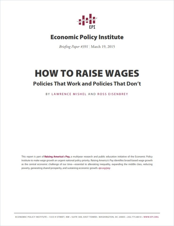How to Raise Wages cover
