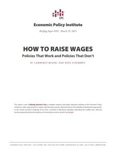 How to Raise Wages