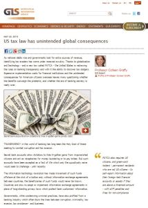 US Tax Law Has Unintended Global Consequences
