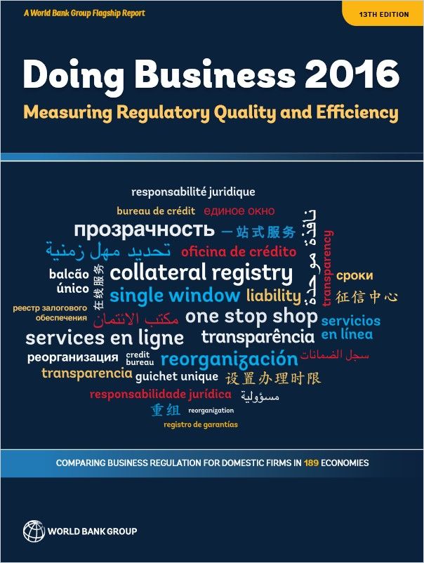 Doing Business 2016 cover