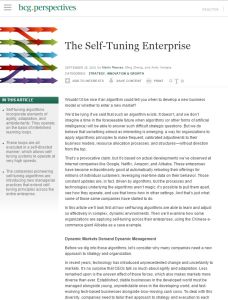 The Self-Tuning Enterprise
