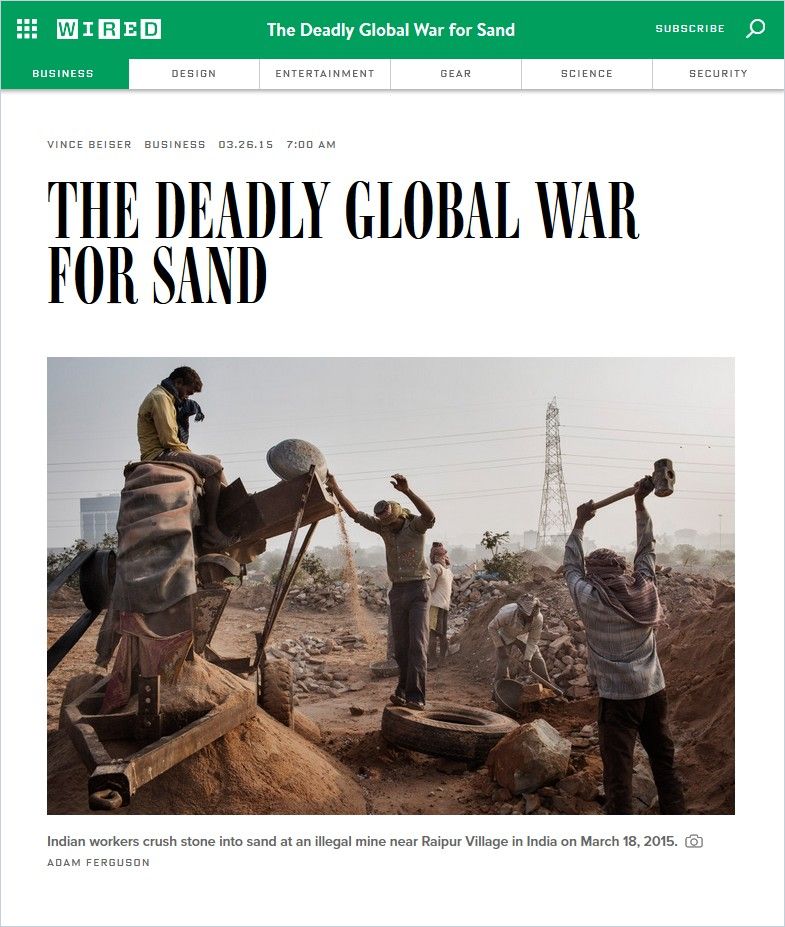 Image of: The Deadly Global War for Sand