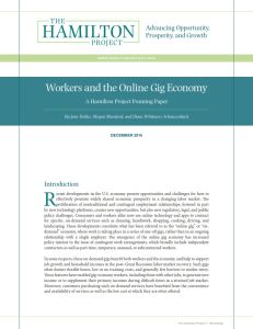 Workers and the Online Gig Economy