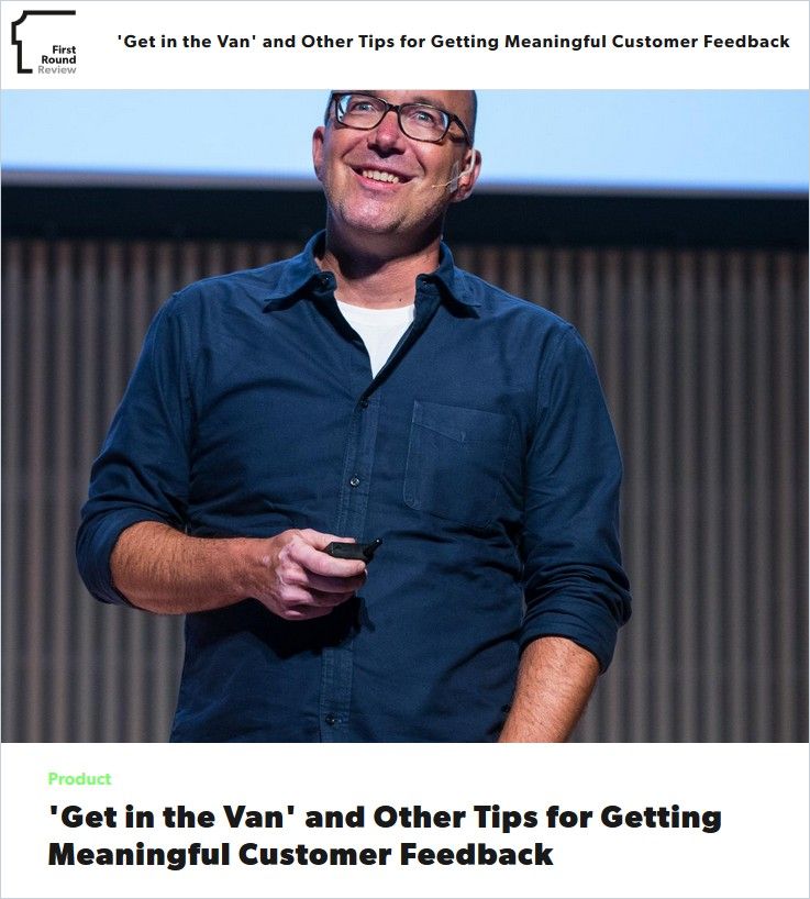 Image of: ‘Get in the Van’ and Other Tips for Getting Meaningful Customer Feedback