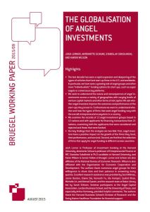 The Globalization of Angel Investments