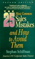 The 25 Most Common Sales Mistakes