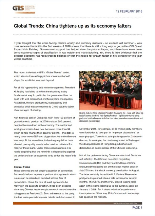 China Tightens Up as Its Economy Falters cover