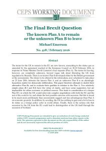 The Final Brexit Question