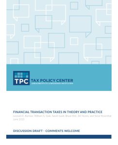 Financial Transaction Taxes in Theory and Practice